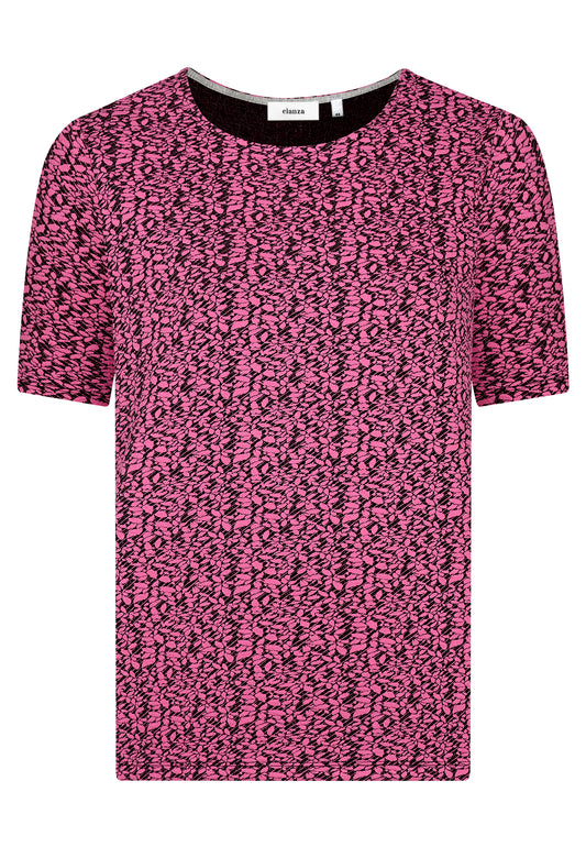 E24292 Overhemd Jacquard - 09/roze-zwart